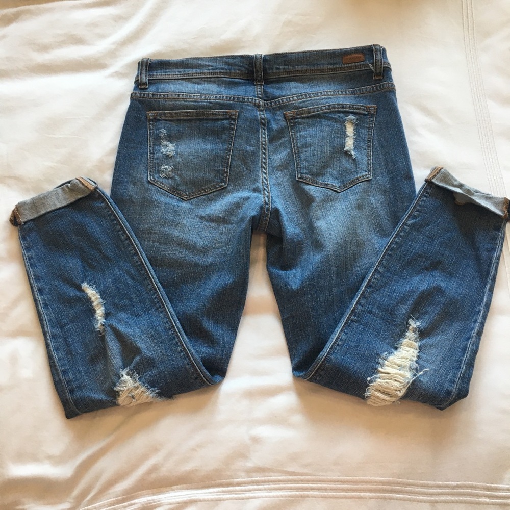 Sneak Peek Distressed Skinny Jeans